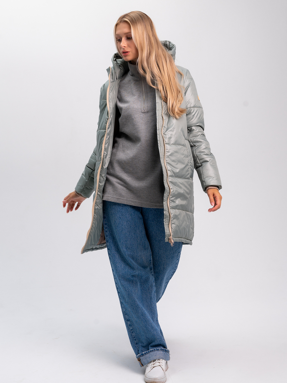 Полупальто зимнее "Альфа" ментол