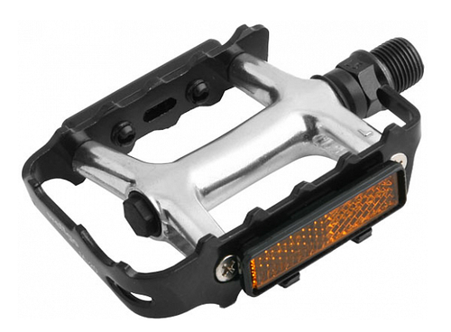 Педали (пары) мод. M-20 Wellgo ось 9/16" алюм, чёрно-серебристые арт.360036 (10216170/310122/3028483, Китай)