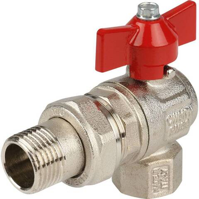 Кран шаровой ITAP IDEAL 1/2" угловой с американкой (бабочка)