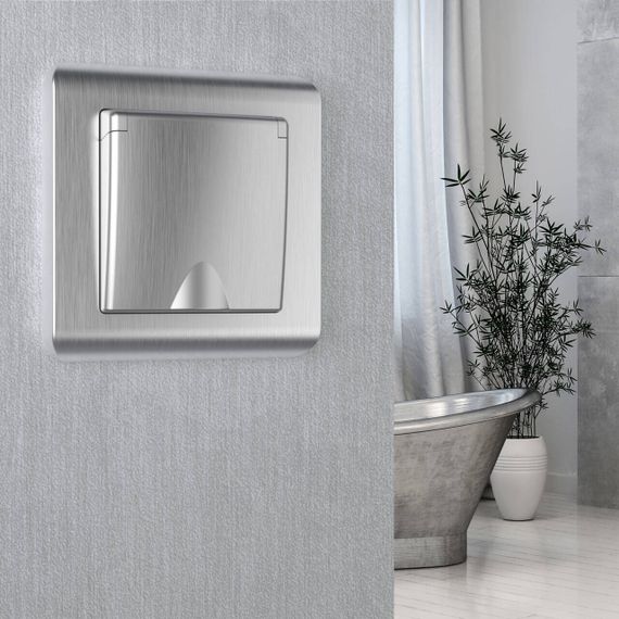 Рамка на 1 пост Werkel Stream серебряный W0012106 4690389162152