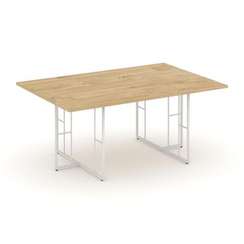 Rift Direct Стол переговорный RF.SPRG-002 Тиквуд Светлый/Металл Белый 1780*1180*750