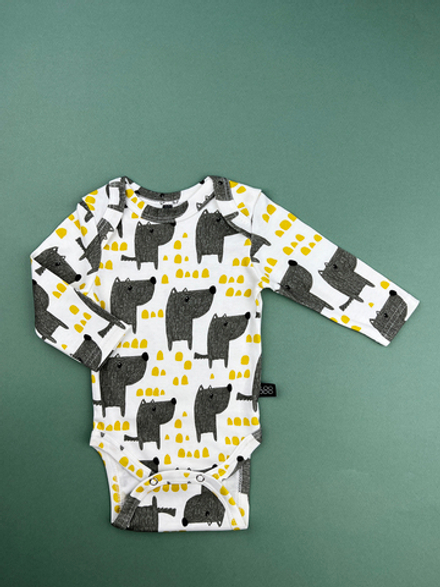 Боди с длинным рукавом LooJoo Волки