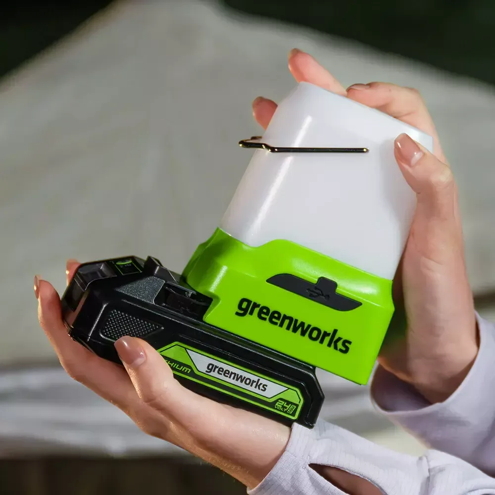 Фонарь светодиодный аккумуляторный Greenworks 24В G24LA500,3501007 без АКБ и ЗУ