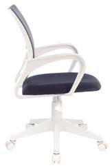 Кресло Бюрократ CH-W695NLT темно-серый TW-04 TW-12 сетка/ткань крестов. пластик пластик белый