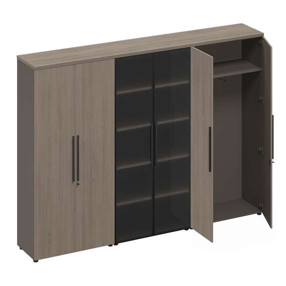 Шкаф комбинированный (закрытый-стекло-одежда) РС 325 ДЧ/ЛС