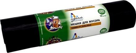 Мешки мусорные в рулонах 240 л 88х140 см 50 мкм Идеал (10/100шт)