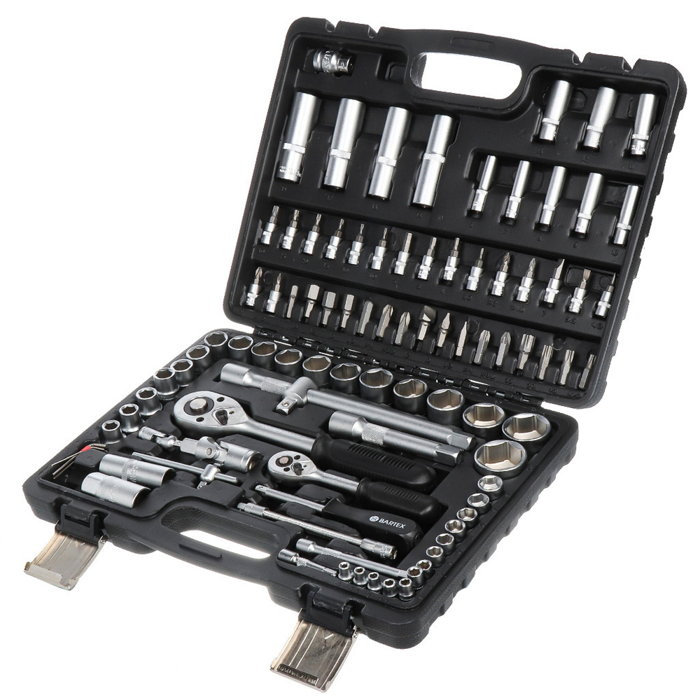 Набор слесарных инструментов Bartex, Промо, 1/2", 1/4", сталь, кейс, 94 пр