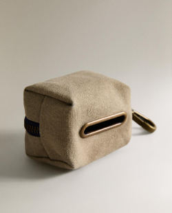 Контейнер для гигиенических пакетов Zara Home, хлопок, бежевый, 1376/149