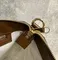 Сумка-мессенджер Gucci с переплетенными буквами G коричневый