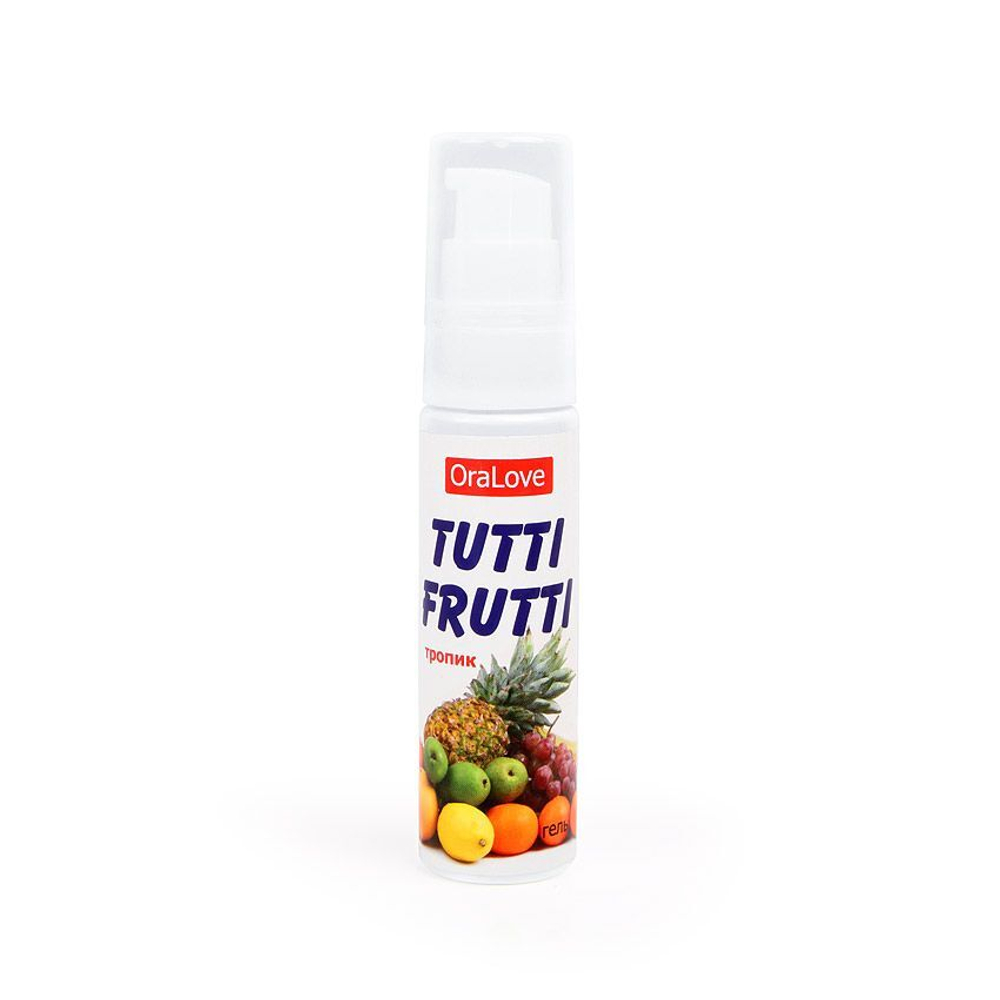 Гель-смазка Tutti-Frutti со вкусом тропических фруктов - 30 гр.