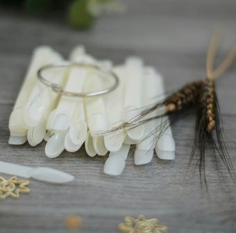 Палитра для красок на кольце, форма овал, матовая, 50 шт