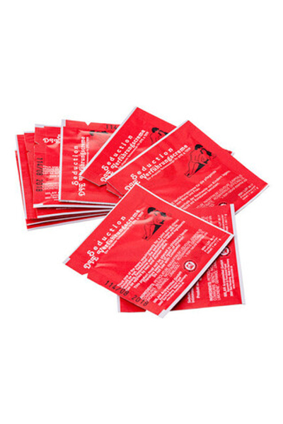 Набор из 10 пробников возбуждающего интимного крема для мужчин и женщин Seduction (Цвет: белый)