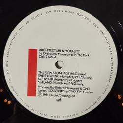 Винтажная виниловая пластинка LP Orchestral Man uvres In The Dark Architecture and Morality (Sweden 1981)
