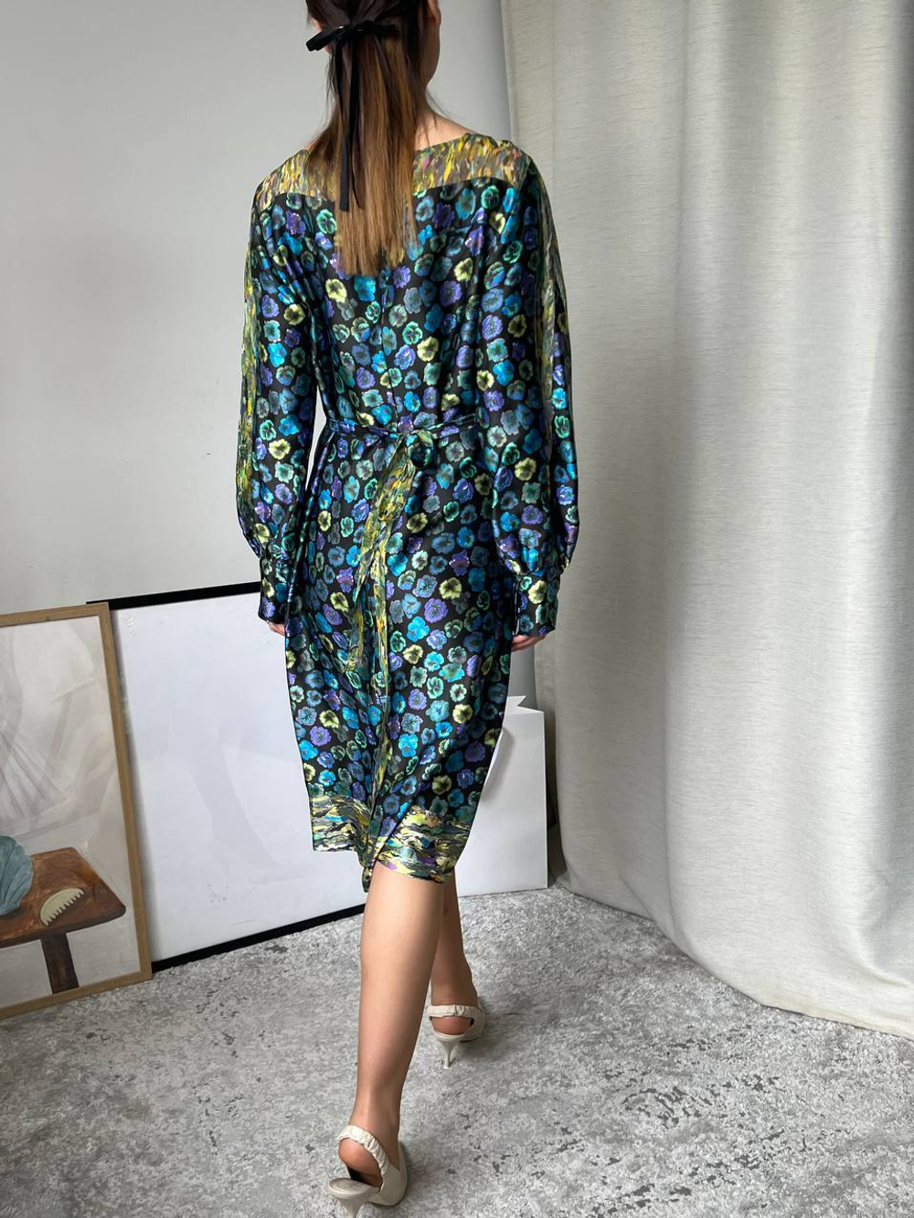 Шелковое платье Dries Van Noten, s, оригинал