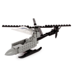 Конструктор блочный Аусини Армия " Вертолёт, 61эл. коробка A807-H26101