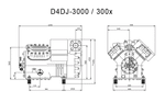 Поршневой полугерметичный компрессор Copeland D4DJ-3000-AWM/D с мощностью 30 л.с.