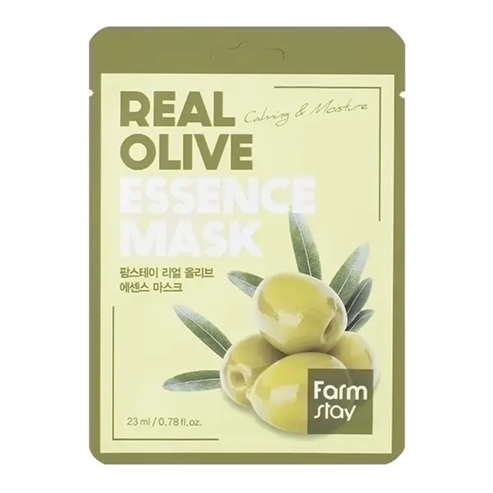 Farm Stay Тканевая маска для лица с экстрактом оливы Real Olive Essence Mask