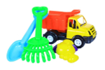 Машина пластмассовая+песочный набор BTG-036-1 (22х10х12см)