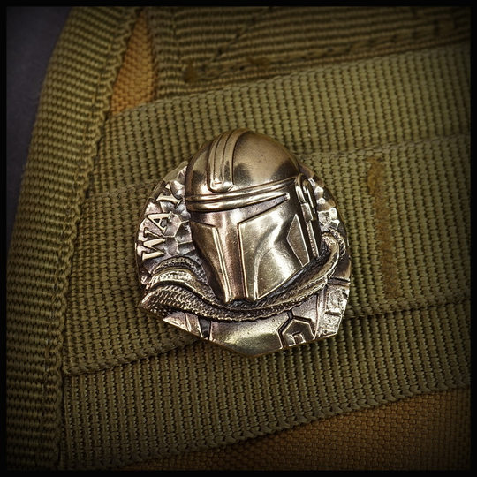Клипса для системы MOLLE "Мандо" , латунь