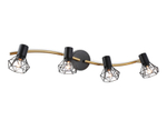 TR8658/4 BK/GD черный/золото E14/4 max 60W 750*100*185