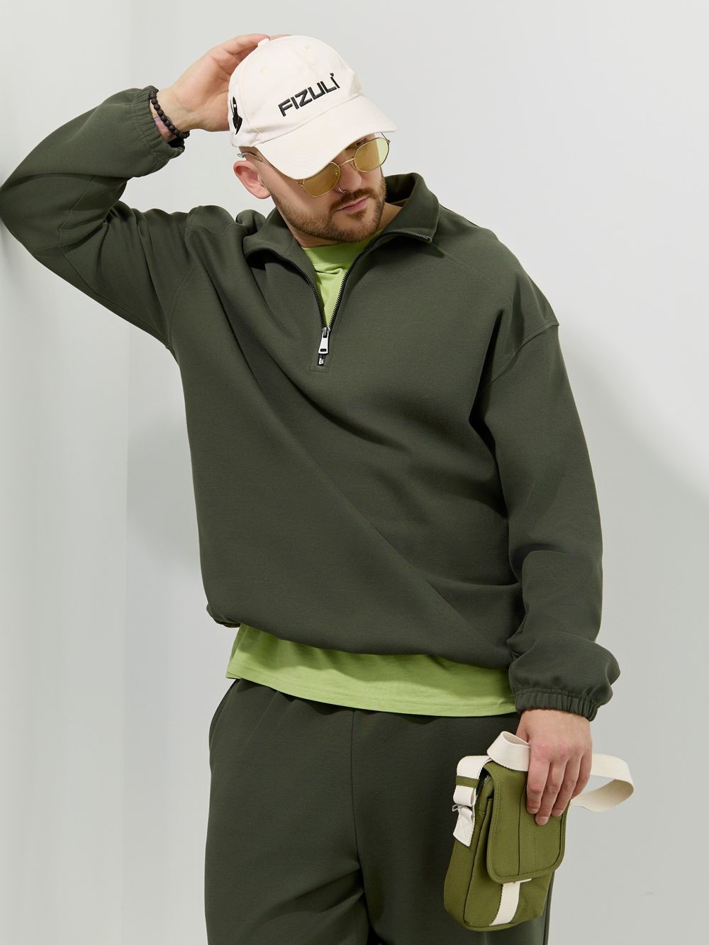 Толстовка мужская Интер-1 Виотекс ХАКИ