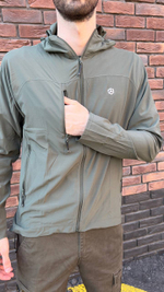 Куртка-ветровка олива