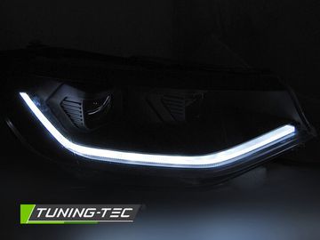 Фары передние TUBE LIGHT BLACK DRL SEQ для VW CADDY 20