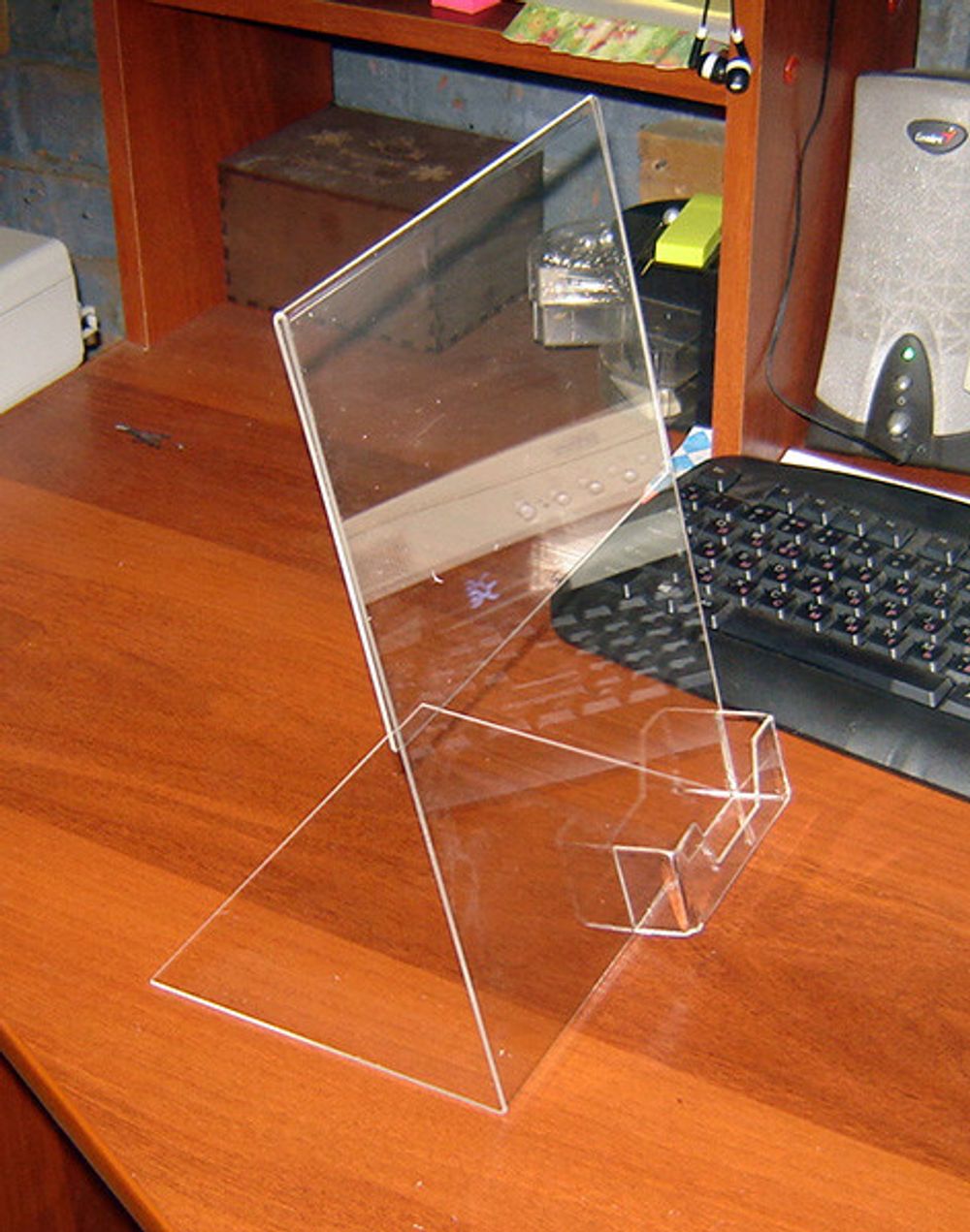 Менюхолдер, тейбл тент А4 L-обр. с визитницей