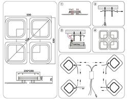 Ambrella Потолочный светодиодный светильник с пультом Original FA4375