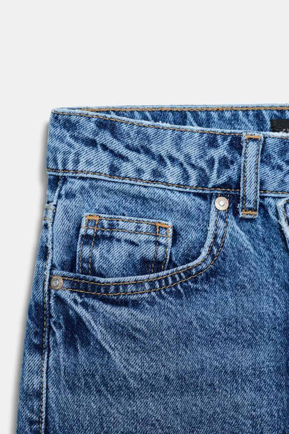 ZARA ДЖИНСЫ Z.09 STRAIGHT CROSSOVER С ВЫСОКОЙ ПОСАДКОЙ И ПОЛНОЙ ДЛИНОЙ, ИНДИГО