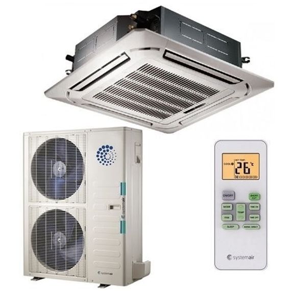 Кассетный кондиционер Systemair SYSPLIT CASSETTE 48 EVO HP R — (2)