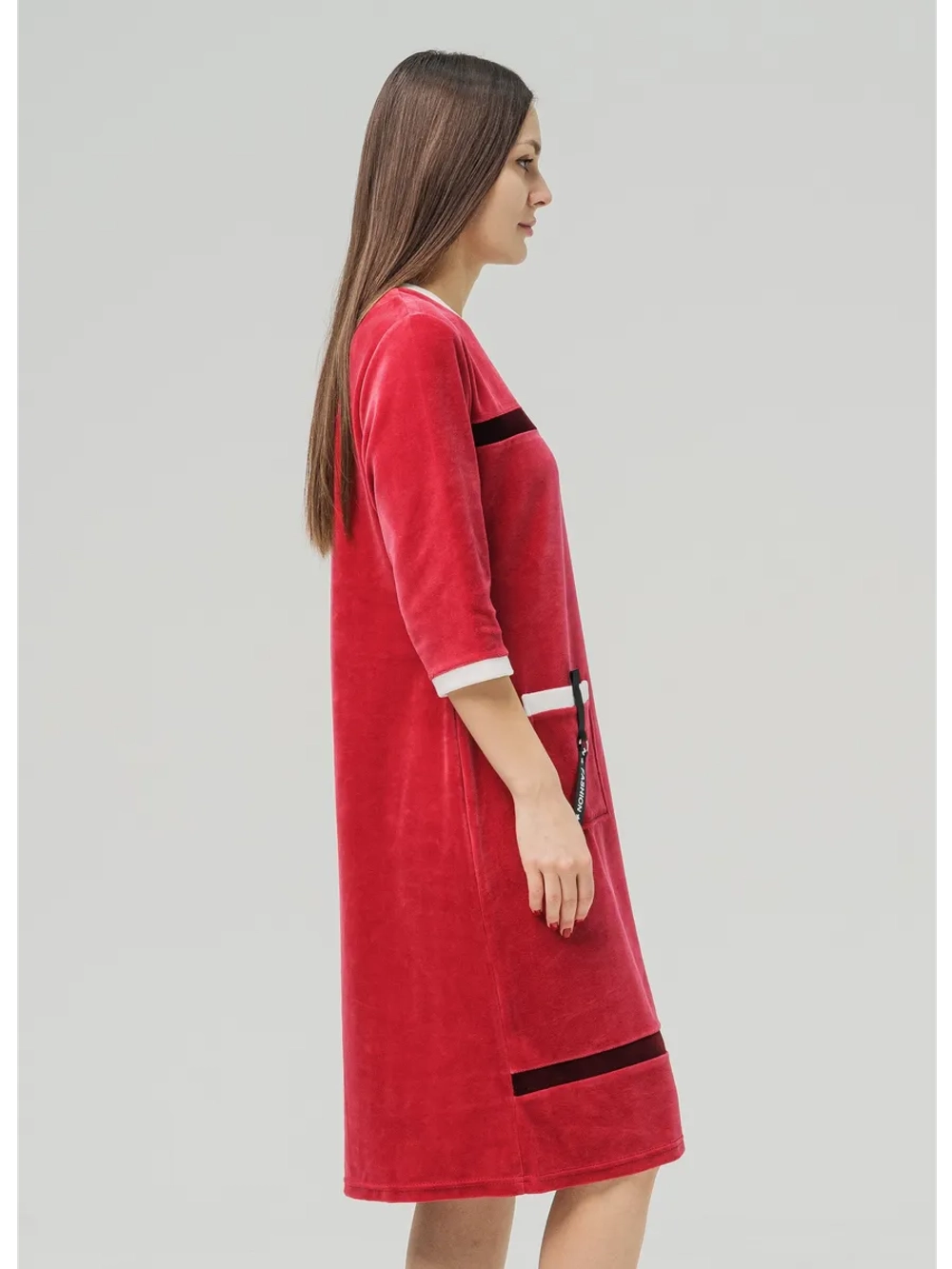 Халат велюровый на молнии большие размеры