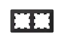 Рамка Systeme Electric ATLASDESIGN AIR 2-постовая карбон 40599