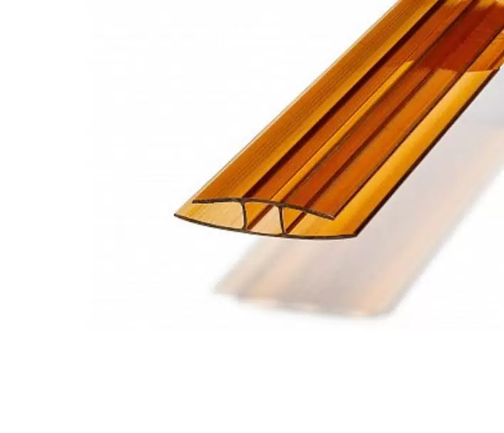 Профиль соединительный неразъемный 4-6мм терракот Саф-пласт 6м ВИА