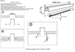 Шинопровод магнитный встраиваемый Crystal Lux CLT 0.123 01 L2000 BL