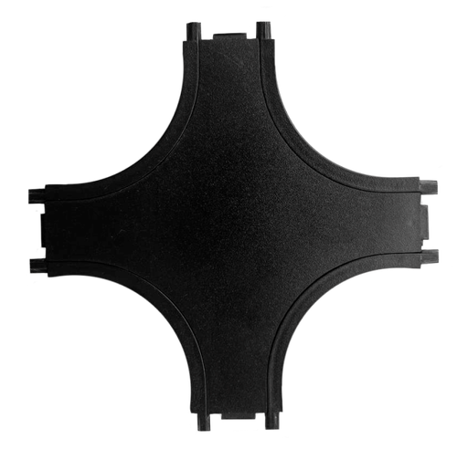 CLARUS Коннектор Х образный 48V для магнитного ультратонкого шинопровода, черный, 100 шт