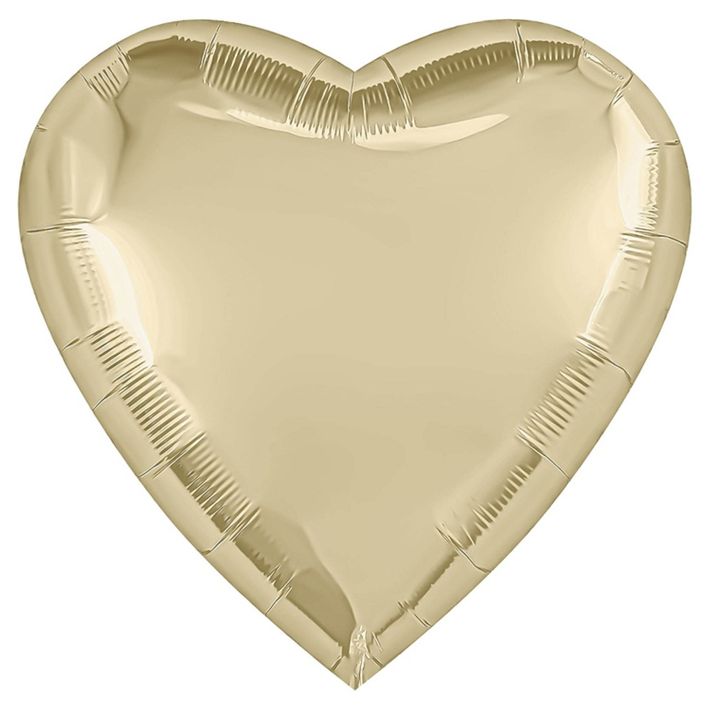 Шар фольгированный Сердце 90 см (Золотой)