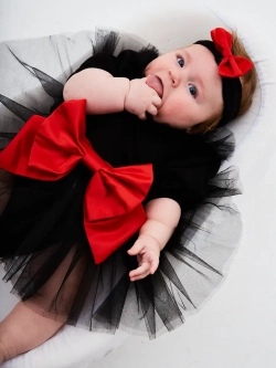 Платье-боди для новорожденной