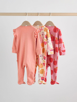 Комбинезон / Cлип для малышей Next F35-967, 3 шт., Персиковый, Розовый