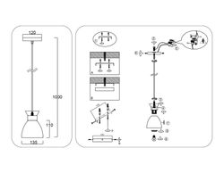 Ambrella Светильник подвесной в стиле лофт Loft TR8468