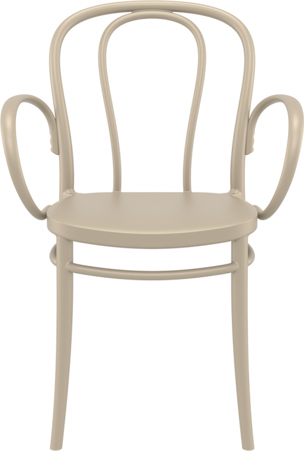 Кресло пластиковое Siesta Contract Victor XL, бежевый