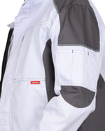 Куртка СИРИУС-ЦИТРИН белый со средне-серым