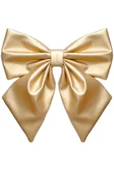 Елочное украшение Бант, 300 мм., золото, Эко-кожа, ПромЕлка (БТ3-300GOLD)