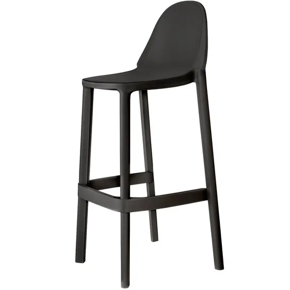Пластиковый барный стул Piu, антрацит | Scab Design | Италия