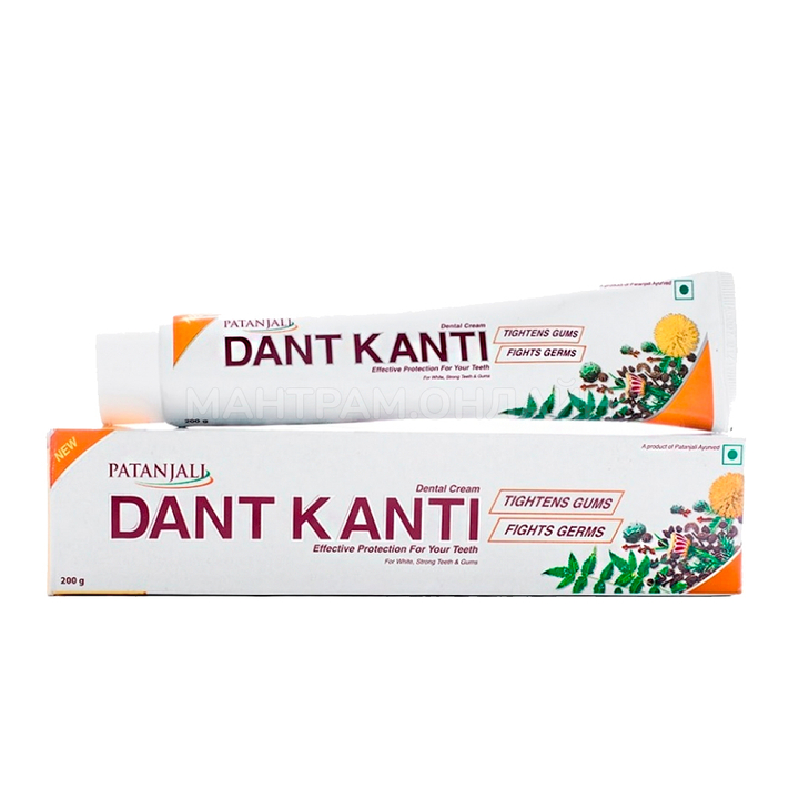 Зубная паста Patanjali Dant Kanti Natural на травах 200 г