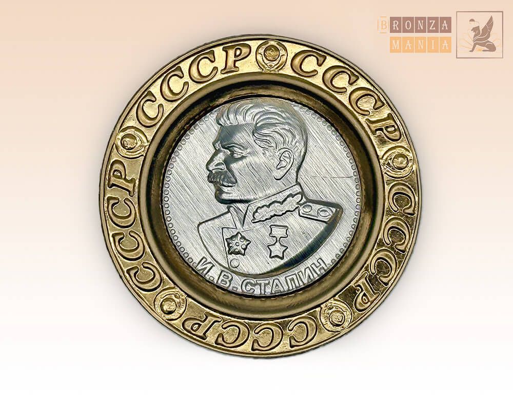 магнит Сталин И.В. круглый