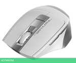 Мышь A4Tech Fstyler FG35 серебристый/белый