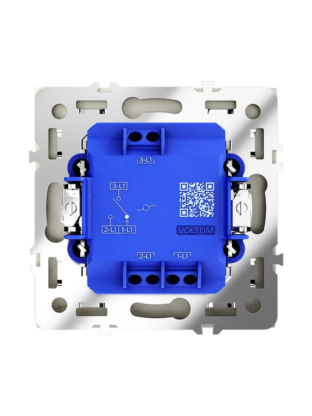 Переключатель проходной 1-кл. СП S70 10А механизм шелк Voltum VLS010304