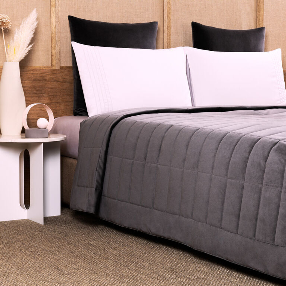 Покрывало Frette Luxury Cashmere Velvet Manogany Grey (270 x 260 см)