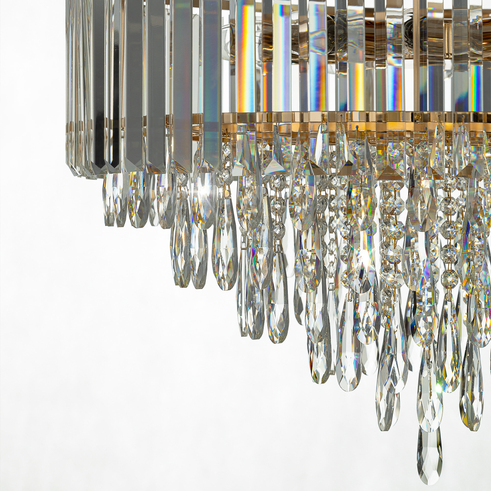 Citilux LEONNA CL320192 Люстра хрустальная Золото